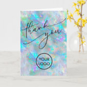 オパール テクスチャ カード ありがとう (黄色い花)