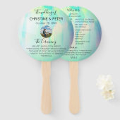 オパール フォト ウェディング プログラム ハンドファン (正面&裏面)