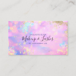 オパール・ホログラフィックMUA美しいサロンメイクアップ・アーティストBU 名刺