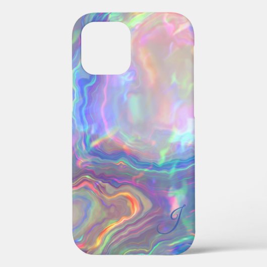 オパール・モノグラムの電話ケース Case-Mate iPhoneケース (裏面)
