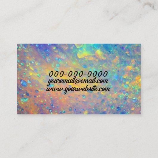 オパール 名刺 (裏面)