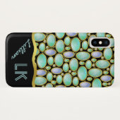 オパールBroochチェーンモノグラムパターン Case-Mate iPhoneケース (裏面(横))