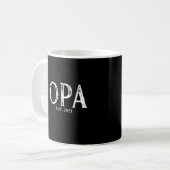 オパ創立年 コーヒーマグカップ (正面左)