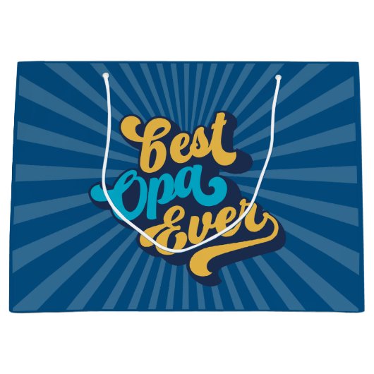 オパ最高のー・エバーファーザー・デイ ラージペーパーバッグ (正面)