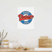 オビエドスペインヴィンテージスタイルロゴTシャツ ポスター (キッチン)