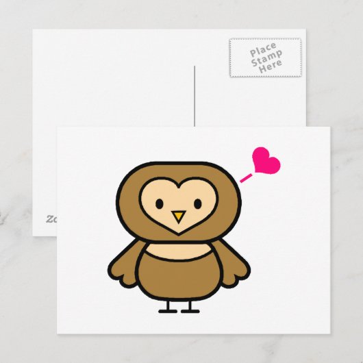 オビエフクロウ ポストカード (正面/裏面)