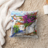 オビドスフラワーズ – ポルトガル クッション (ブランケット)