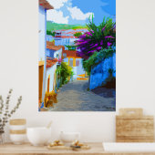 オビドスポルトガルの色 ポスター (キッチン)