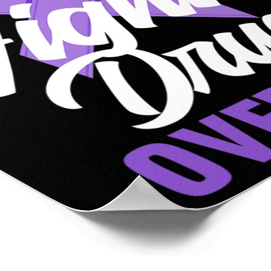 オピオイド認識度と闘う薬物過剰摂取の終わり過剰摂取 ポスター (角)