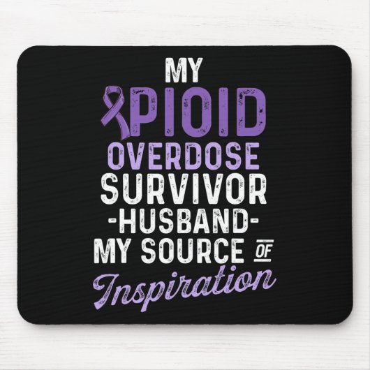 オピオイド過剰摂取認識度戦士サバイバー17 マウスパッド (正面)