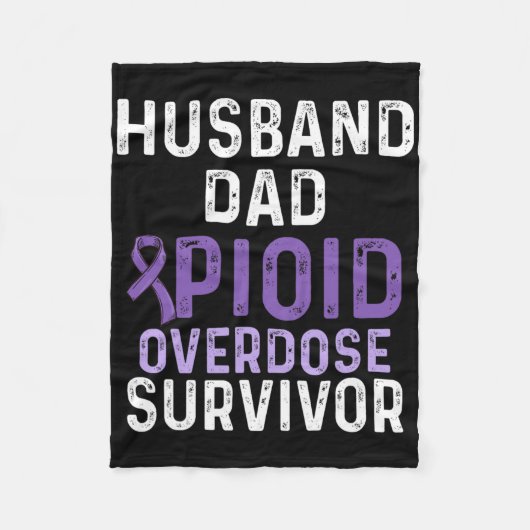 オピオイド過剰摂取認識度戦士サバイバー1 フリースブランケット (正面)