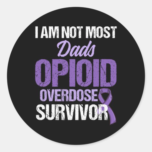 オピオイド過剰摂取認識度戦士サバイバー31 ラウンドシール (正面)