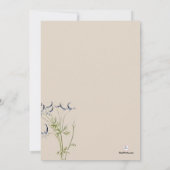 オフとランニング招待状 招待状 (裏面)