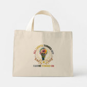 オフになっているすべてのライトをオンにできる ミニトートバッグ (裏面)