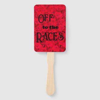 オフにレースレッドフローラ ハンドファン