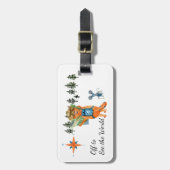 オフにワールドアクリルラゲージタグを表示 ラゲッジタグ (正面縦)