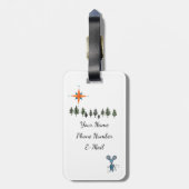 オフにワールドアクリルラゲージタグを表示 ラゲッジタグ (裏面縦)