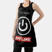 オフまたはオフに切り替えリラックスるオフライン電源ボタン エプロン (インサイチュ)