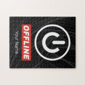 オフまたはオフに切り替えリラックスるオフライン電源ボタン ジグソーパズル (横)