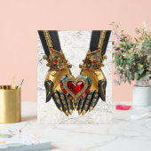 オファリング – 手のハート アクリルサイン (ウェディング)