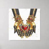 オファリング – 手のハート キャンバスプリント (正面)