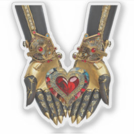 オファリング – 手のハート シール