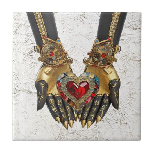 オファリング – 手のハート タイル (正面)