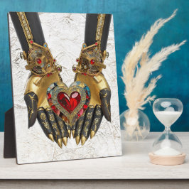 オファリング – 手のハート フォトプラーク