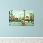 オファレルStからフィルモアStの北向き キャンバスプリント (インサイチュ (ウッドフロア))