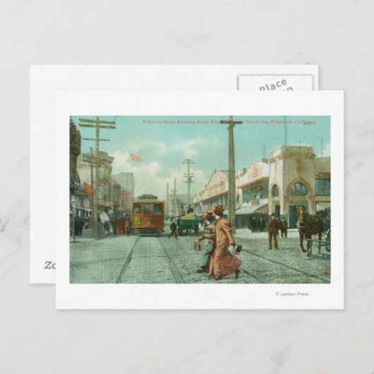 オファレルStからフィルモアStの北向き ポストカード (正面/裏面)
