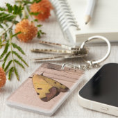 オフィウサ・ティラハカ、緑のドラブ キーホルダー (正面右)