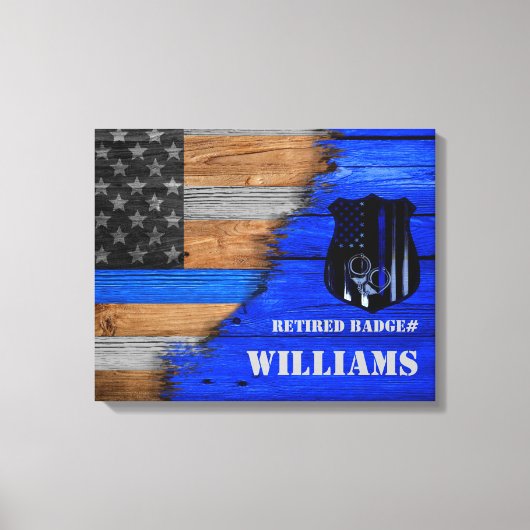 オフィサー退職したキャンバス印刷 キャンバスプリント (正面)