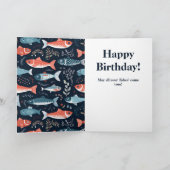 オフィシャリ60フィッシャーマン誕生日 カード (内部)