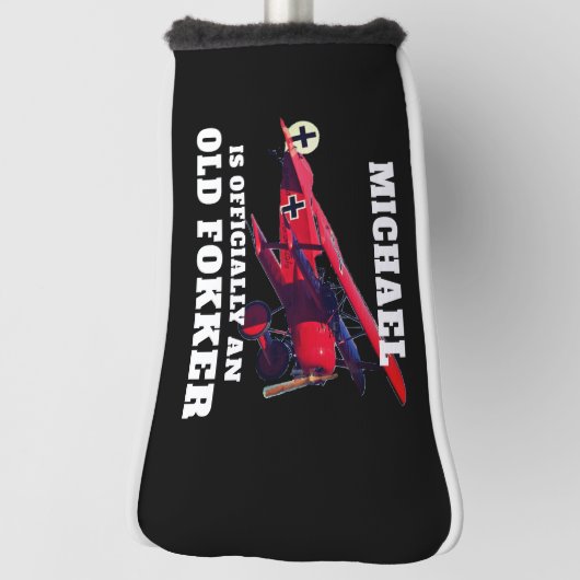 オフィシャルおもしろいオールドフォッカーオーバーザヒル誕生日 ゴルフヘッドカバー (回転90)