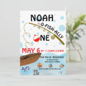 オフィシャルにフィッシング1歳の誕生日 招待状 (スタンド正面)