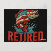 オフィシャルにリタイア 2025年 漁師のリタイアメント ポストカード (裏面)