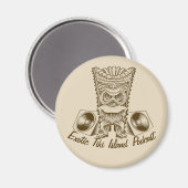 オフィシャルエキゾチックTikiアイランドポッドキャストアートワークボタン マグネット (正面/裏面)