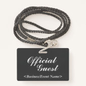 「オフィシャルエレガント・ゲスト」バッジ バッジ (裏面ランヤード)