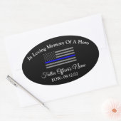 オフィシャルオーバル落ちたバンパーステッカーの記憶 楕円形シール (封筒)