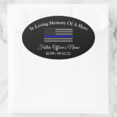 オフィシャルオーバル落ちたバンパーステッカーの記憶 楕円形シール (バッグ)