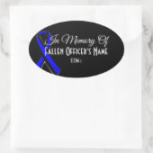 オフィシャルオーバル落ちたバンパーステッカーの記憶 楕円形シール (バッグ)