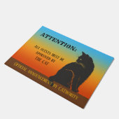 オフィシャルキャット承認フォーマット ドアマット (アングル)