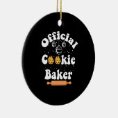 オフィシャルクッキーベイカークッキー愛好家クリスマス セラミックオーナメント (右)