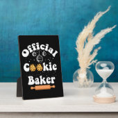 オフィシャルクッキーベイカークッキー愛好家クリスマス フォトプラーク (側面)
