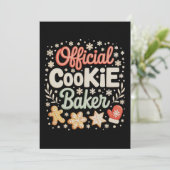 オフィシャルクッキーベイカークリスマスクリスマスファミリーベーキング シーズンカード (スタンド正面)