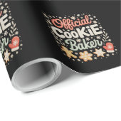 オフィシャルクッキーベイカークリスマスクリスマスファミリーベーキング ラッピングペーパー (ロールコーナー)
