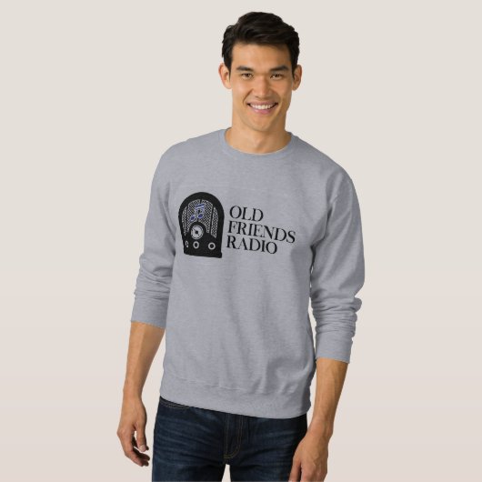オフィシャルグレーのオールドフレンズラジオのスウェットシャツ スウェットシャツ (正面フル)