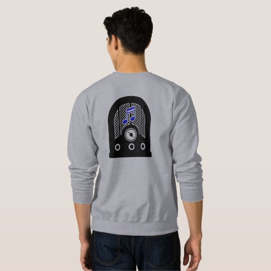 オフィシャルグレーのオールドフレンズラジオのスウェットシャツ スウェットシャツ (裏面フル)