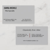 オフィシャルグレー 名刺 (正面/裏面)