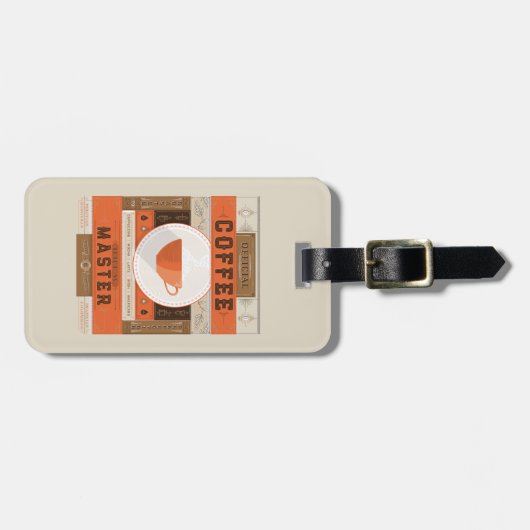 オフィシャルコーヒー醸造マスター ラゲッジタグ (正面横)